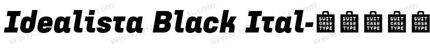 Idealista Black Ital字体转换